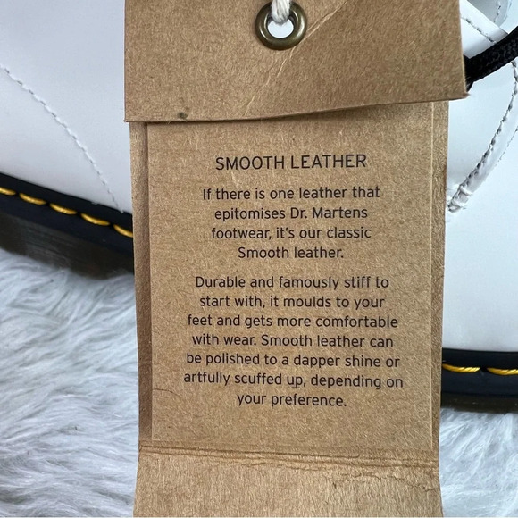 New Dr. Martens 101 YS Yellow Stitch Smooth Leather Ankle Boots - Picture 9 of 12